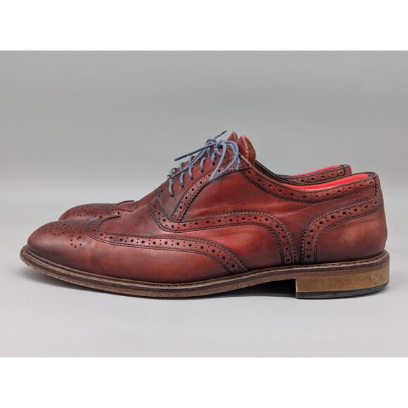 Mercanti Fiorentini Cuoio Italy Wingtip Oxford Shoes Ox Blood Size 10 M main image 4